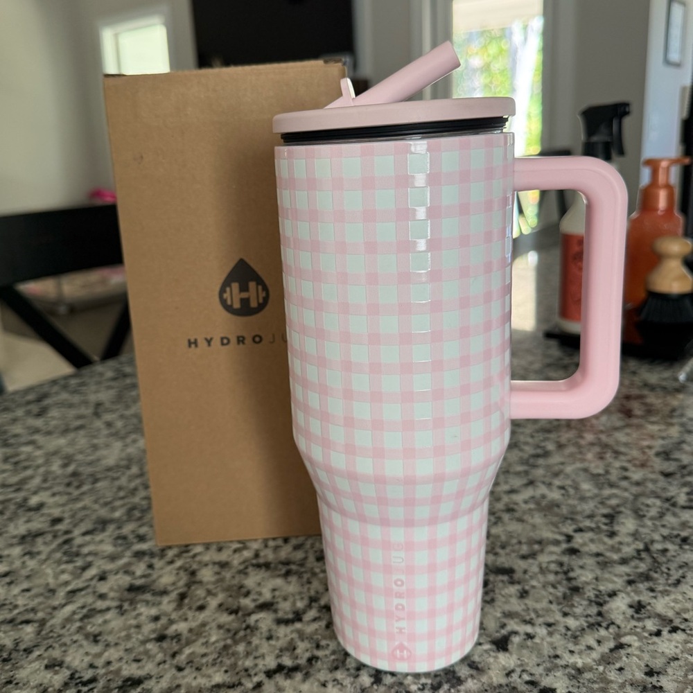 HydroJug 40oz PINK GINGHAM